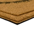 thumbnail image 3 of Mohawk Home Laurel Monogram W Low Pile Printed Faux Coir All Weather Eco Friendly Indoor/Outdoor Doormat, Natural, 2' X 3', 3 of 5