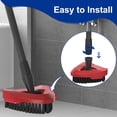 thumbnail image 4 of UYGDUY-Scrub Brush with Mop Base for 2-Tank Spin Mop Systems, Triangle Floor Scrubber Head Replacement with Stiff Nylon Bristles for Tile & Hard Floor Deep Cleaning \u2013 1 Pack, 4 of 4