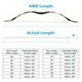 thumbnail image 4 of Bow String Replacement, 14 Strands Recurve Bowstring with Nock Point for AMO 58" Recurve Bow, Red-Black, 4 of 6