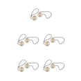 thumbnail image 1 of yingyy 1/2/3/5 2 Pièces Rideau Tieback Ronde Polyester Remplacement Simple Style Ménage Cuisine Parasol Drapé Fixation Fixation Beige 5PCS, 1 of 6
