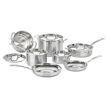Cuisinart Multi Clad Pro 12 pc. Stainless Steel Cookware (Best Cuisinart Stainless Steel Cookware)