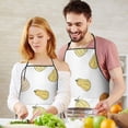 thumbnail image 4 of Fall Pumpkins Pattern Apron-Garden Aprons for Women with Pockets-Cotton Linen Waterproof Kitchen Cooking Gardening Aprons Adjustable for Kitchen,Cooking,BBQ and Salon 33"x27", 4 of 7
