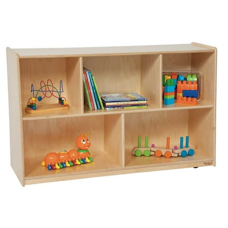 Wood Designs Tip-Me-Not High Shelving Unit with Casters