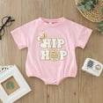 thumbnail image 2 of WEAIXIMIUNGChristmas Boys Girls Easter Short Sleeve Cartoon Rabbit Printed Pullover Romper Sweatshirt Bodysuits 12-18 Months, 2 of 6