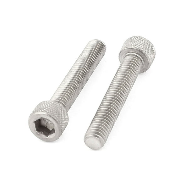 M6 x 35mm 1mm Pitch Internal Hex Head Socket Screw Bolts 2pcs
