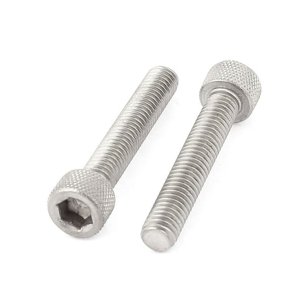 M6 x 35mm 1mm Pitch Internal Hex Head Socket Screw Bolts 2pcs Walmart