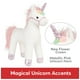 thumbnail image 3 of Peluche GUND con forma de lirio, unicornio, 38 cm, color blanco, 3 of 8