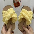 thumbnail image 2 of adviicd Shoes for Girls Toddler Little Kids Slides Sandals Girls Boys Cloud Slides Quick Dry Beach Slides Pool Shower Flip Flops Slippers Cute Cartoon Summer Outdoor Shoes (Yellow,10), 2 of 6