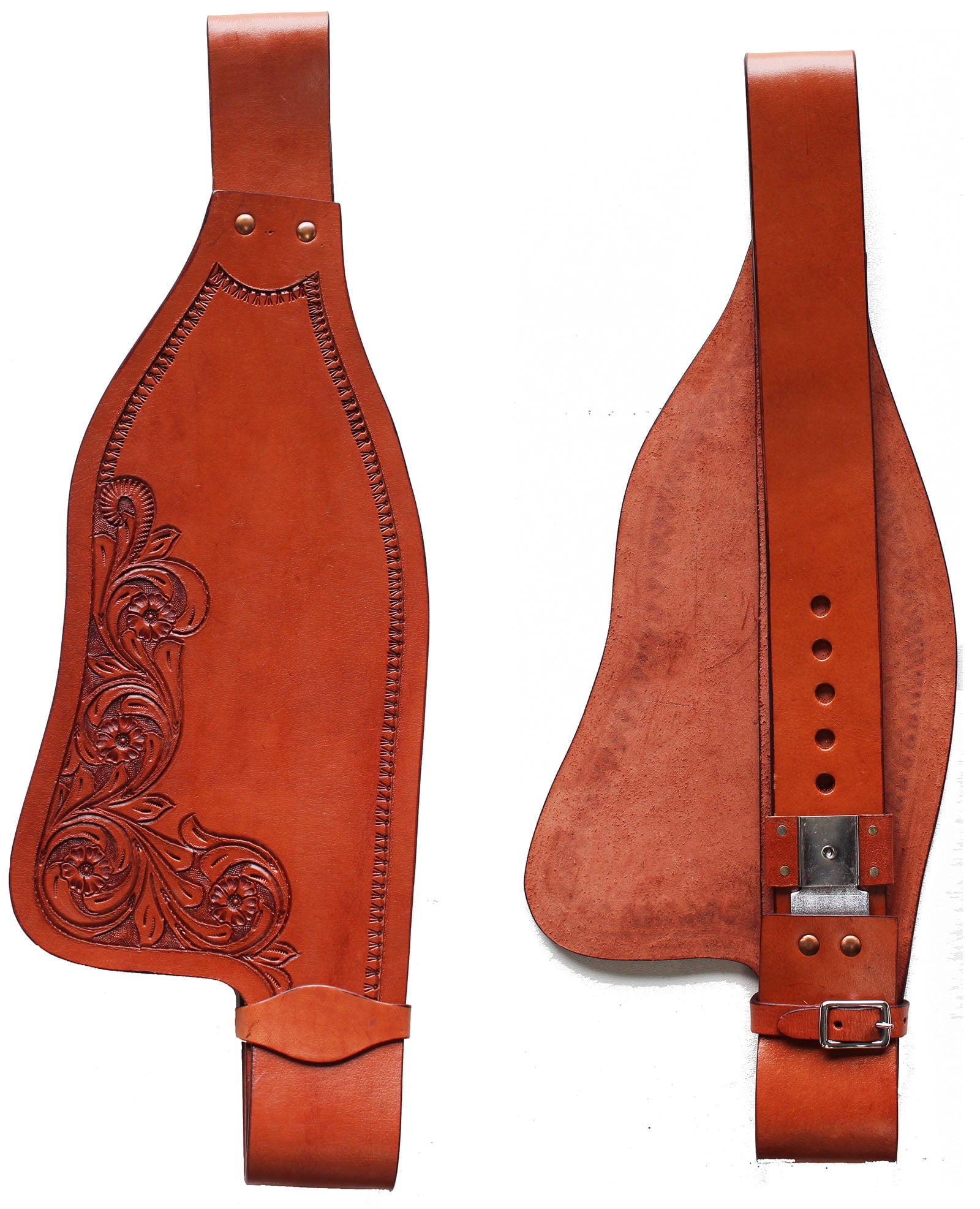 Garde-boue De Selle Western WILDRACE - Cuir Véritable - Neuf