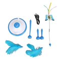 thumbnail image 1 of Electric Rotating Cat Toys Irregular Motion 2 Adjustable Speeds Electric Cat Teasing Toy 1500mAh Battery Interactive Cat Toys Jewel Blue, 1 of 1