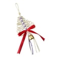 thumbnail image 2 of Christmas Árbol Colgante Adorno Decorativo con Campana Elaborado a Mano en Cuerda Y Metal Apto para Decorar Árboles Paredes Ventanas Y para Regalar en Blanco cremoso, 2 of 8