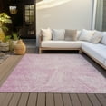 thumbnail image 6 of Addison Rugs Chantille Indoor/Outdoor Transitional Lines Pink Washable Rectangle Rug, 3' x 5', 6 of 6