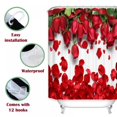 thumbnail image 2 of Balems 180*180Cm 3D Rose Printing Shower Curtain Romantic Shower Curtain Home Bathroom Products, 2 of 12