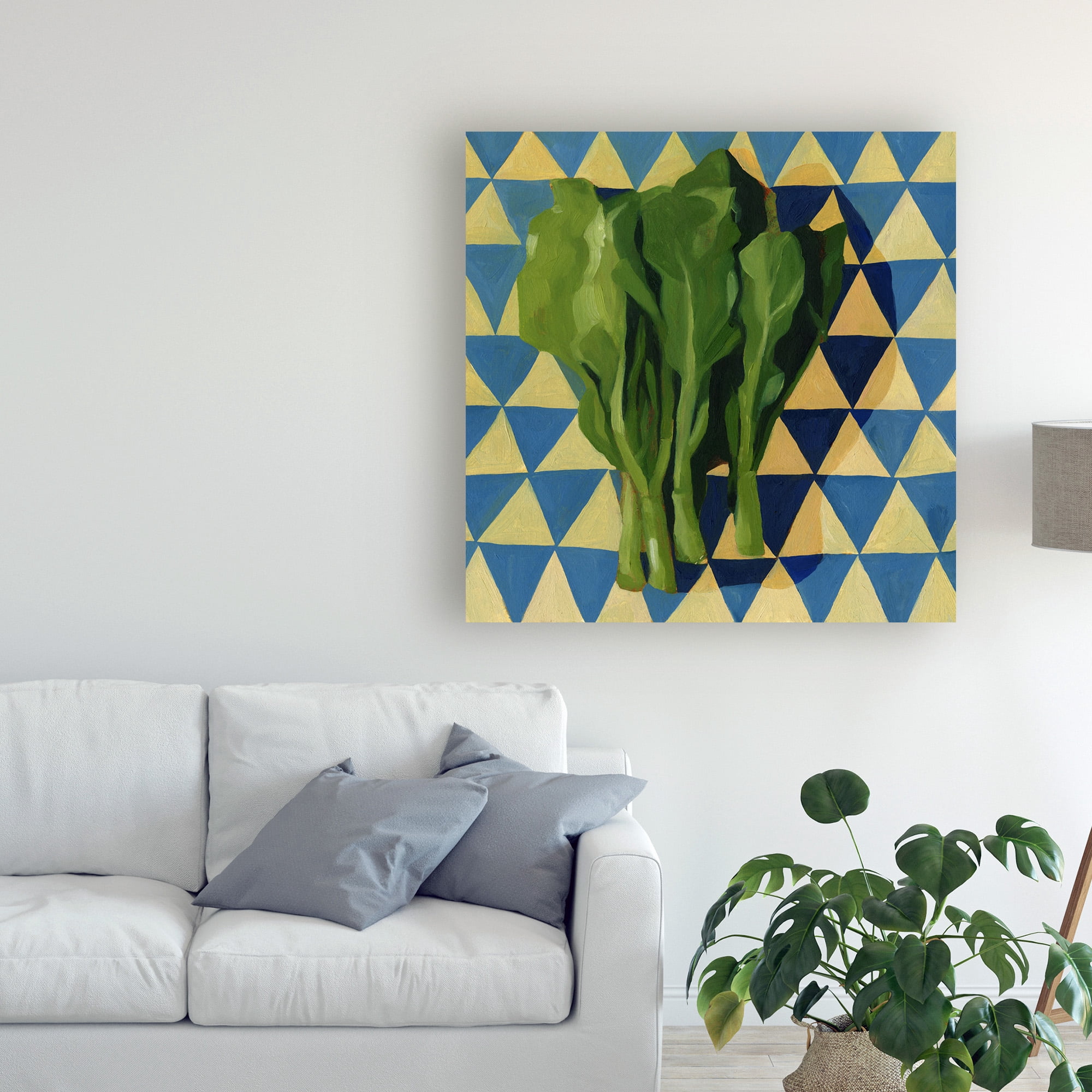 Trademark Fine Art 'Geo Veggies I' Canvas Art by Emma Scarvey