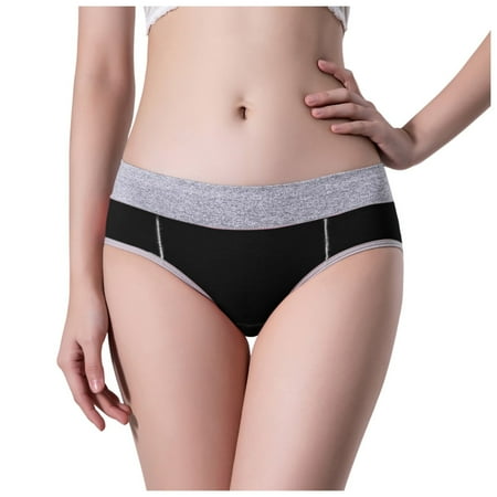 Feel Foxy Booster Panties Womens Bikini Lot Women High Waist Knickers Ladies Panties Full Coverage Briefs Underpants Plus Size Multicolor