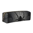 thumbnail image 1 of Easygdp Black Spiders para Estuche de Lápices de Cuero, Estuche de Papelería de Cuero, Estuche de Gran Capacidad con Cremallera, 1 of 7