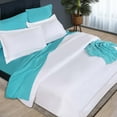 thumbnail image 7 of BNM Egyptian Cotton Embroidered Duvet Cover Set, Full/Queen, White-White, 7 of 7