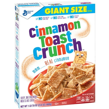 Cinnamon Toast Crunch Breakfast Cereal, 23.6 oz Box