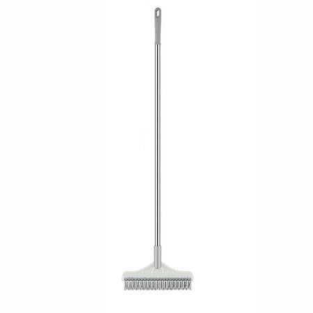 

PERZOE Cleaning Brush V-shaped Head Double Hair 180 Degree Rotating 3-in-1 Portable Floor Tile Gap Cleaning Scraping Tool Daily Use