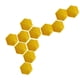 thumbnail image 2 of 12x de Pared de Espejo 3D Hexagonal Calcomanía Removíble Autoadhesiva Oro Gloria Hexagon 3D Mirro pegatinas de pared, 2 of 9