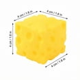 thumbnail image 2 of 2026 Cheese Squishy, Cheese Squishies Stress Balls Toys, 1.6-Inch, 2 of 9