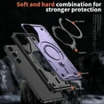 thumbnail image 4 of Funda Magnética para Samsung Galaxy S25 FE Funda con soporte [Compatible con MagSafe] Protección Militar contra Caídas Funda de teléfono de TPU Suave Duradera a prueba de golpes, 4 of 6