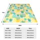 thumbnail image 3 of Fotbe Pineapples1 Manta de Franela Acolchonada con Estampado, Súper Suave y Esponjosa, Extra Grande para Sofá, Cama, Uso Todo el Año-40"x30", 3 of 7