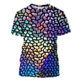 thumbnail image 5 of LYXSSBYX Big and Tall Mens Shirts Short Sleeves Clearance Casual Men's Geometry Print T Shirt Tee Graphic Tee Outdoor Daily Vacation Short Sleeve Crew Neck Shirt Spring Fall Clothing Apparel, 5 of 6