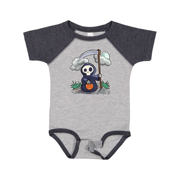 Inktastic Halloween Trick or Treating Cute Grim Reaper Boys or Girls Baby Bodysuit