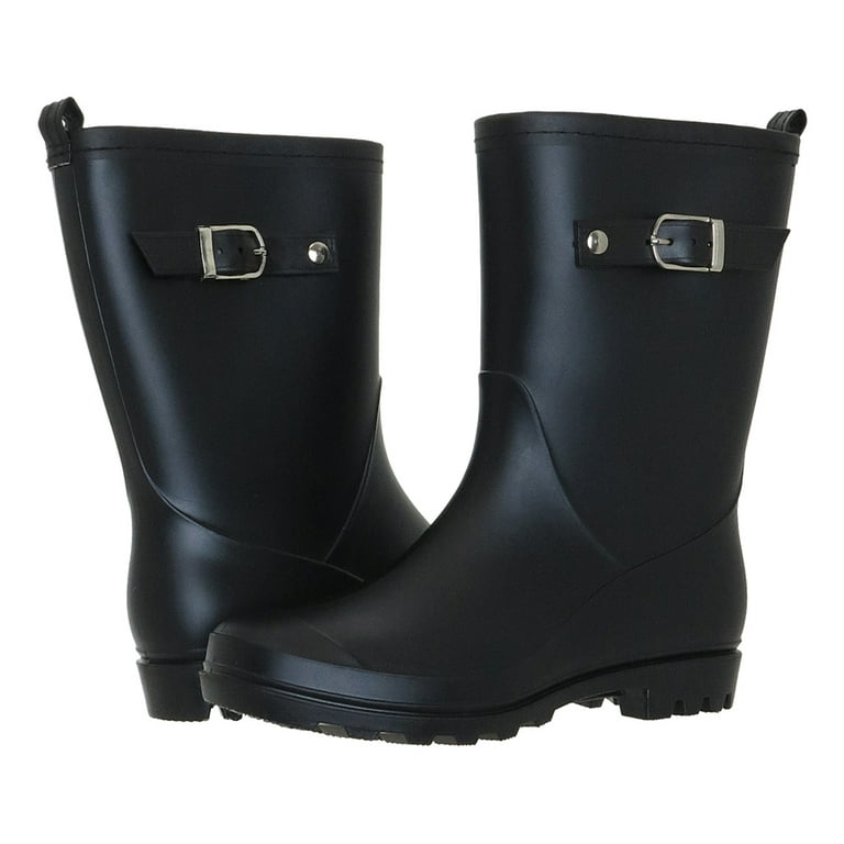 Black rain boots clearance walmart