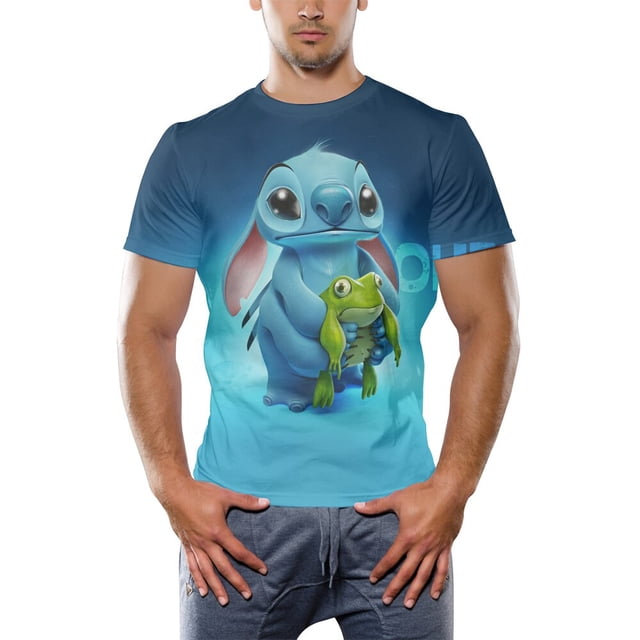Disney Anime Nette Stich Lustige 3D camisetas Tops Männer Frauen Lose Plus Szie Hip Hop camisetas Kind Cartoon Sommer camiseta Kleidung xuanjing unisex