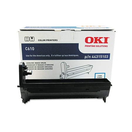 Oki 44315103 Drum, 20,000 Page-Yield, Cyan