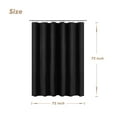 thumbnail image 7 of Barossa Design PEVA 8G Black Shower Curtain Liner with 6 Magnets, Heavy Duty & Waterproof-72" x 72", 7 of 7