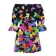 thumbnail image 5 of Puntoco Vestido De Verano Para Mujer, Cuello Redondo, Estampado, Casual, Manga Corta, Vestido Con Volantes, Manga Corta, Cuello Redondo, Color S,Regalos Para Mujer Joven, 5 of 5