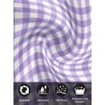 thumbnail image 7 of Purple Cloth Napkins Set of 6 Reusable Dinner Napkins, Country French Rustic Buffalo Plaid Modern Art Cocktail Napkin Washable Table Napkins for Wedding/Holiday Party/Baby Shower 20"x20", 7 of 7
