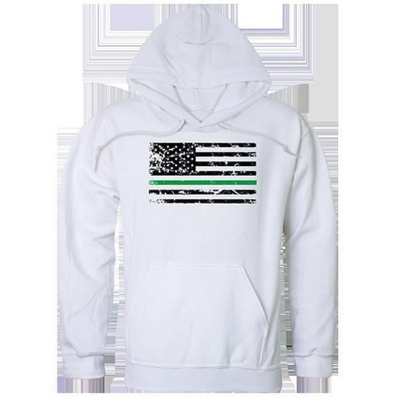 TGL Flag Graphic Pullover Sweatshirt, White - Large