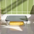 thumbnail image 3 of Mainstays Rectangle Glass Food Storage Container with PE Lid 2.5 L, 3 of 6