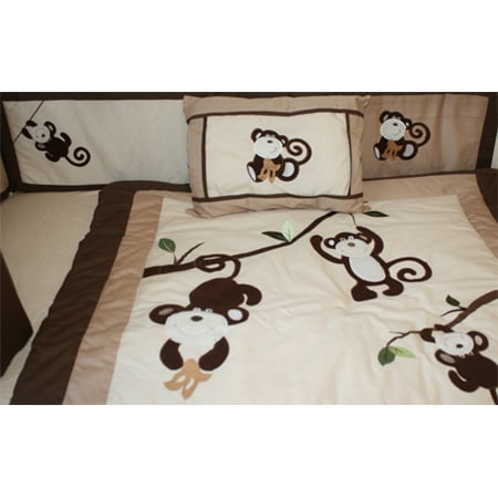 Babyfad Monkey 10 Piece Crib Bedding Set Walmart Canada