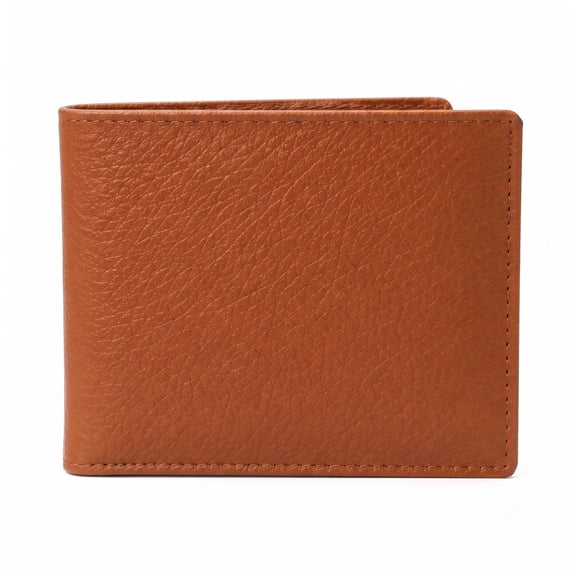 kerinzo -Men’s Classic Brown Leather Bifold Wallet – Slim, Durable, Everyday Card Holder and Cash Organizer