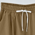 thumbnail image 6 of biudgviw Bermuda Shorts for Women High Waisted Summer Shorts Cuffed Hem Plus Size Lounge Knee Length Shorts with Pockets, 6 of 6