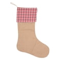 thumbnail image 2 of Christmas Stocking Contrast Colors Multipurpose Reusable Festive Lightweight Store Candy And Gift Large Capacity Wave Pattern Hanging Socks Gift Bags for Home, 2 of 6