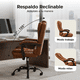 thumbnail image 5 of Silla Ejecutiva de Escritorio Oficina Ergonómica Reclinable X-PROSS Cafe 6.49 pulg, 5 of 6