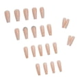 thumbnail image 3 of Presione en las uñas Long Coffin Fake Nails Ballerina Nails Acrílico Full Cover Uñas postizas para mujeres y niñas 24PCS Namotu HMYH735, 3 of 5
