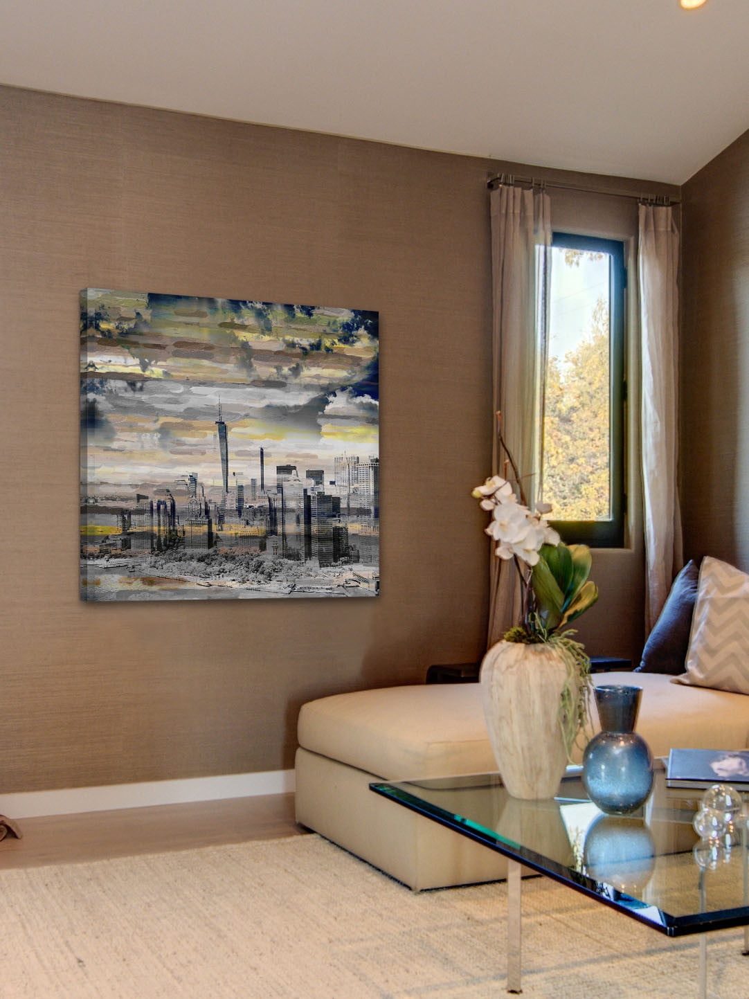 Parvez Taj "The Big Apple" Print on Canvas