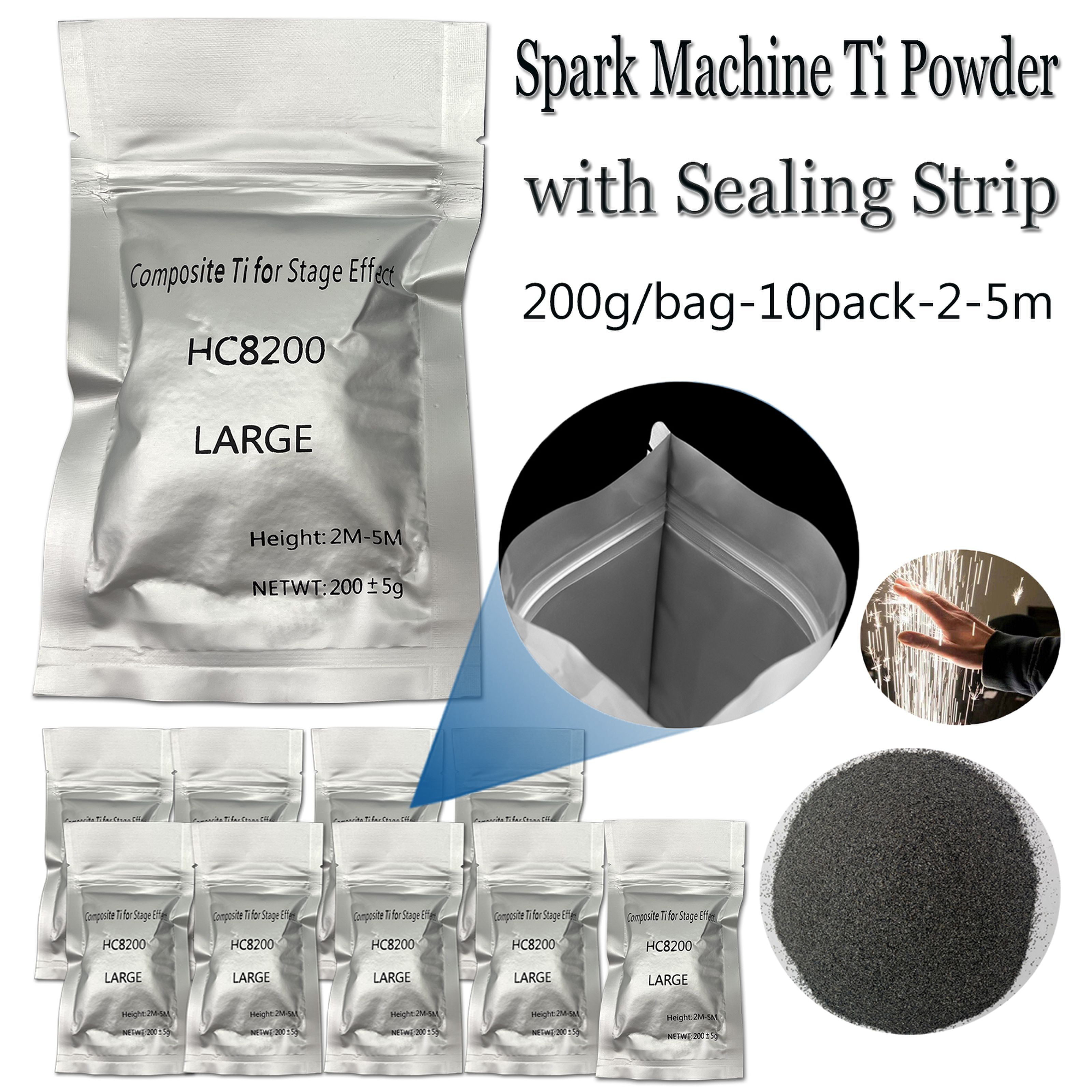 Cold Spark Powder 2 5m Small Fine Particles With Sealing Strip Ti