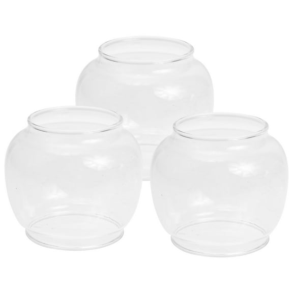 3 Pcs Lamp Shade Glass Replacement Kerosene Lampshades Vintage Style Light Covers Oil Chimneys Household