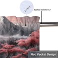 thumbnail image 5 of Cherry Blossom Kitchen Valance Curtain Rod Pocket Japanese Pink Floral Plum Flower Traditional Decor Thermal Insulated Room Darkening Curtain for Dinning Room 54 by 18 in, 1 Panel, 5 of 6