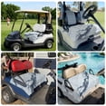 thumbnail image 6 of Golf Cart Seat Covers for 2 Seater,Modern Gray White Microfiber Cart Seat Towel Blanket,Abstract Geometric Marble Patterns Absorbent Breathable Non Slip Bench Seats Protector for Golf Course 51"x31", 6 of 9