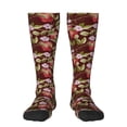 thumbnail image 2 of Lsque Leaf And Fruit Printed Crew Socks Men's Women's LightWeight Thin Casual Calf Socks ,Knee High Socks,Cotton Socks, 2 of 9