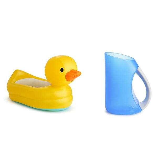 Bañera inflable para bebés Munchkin Duck con alerta de calor azul